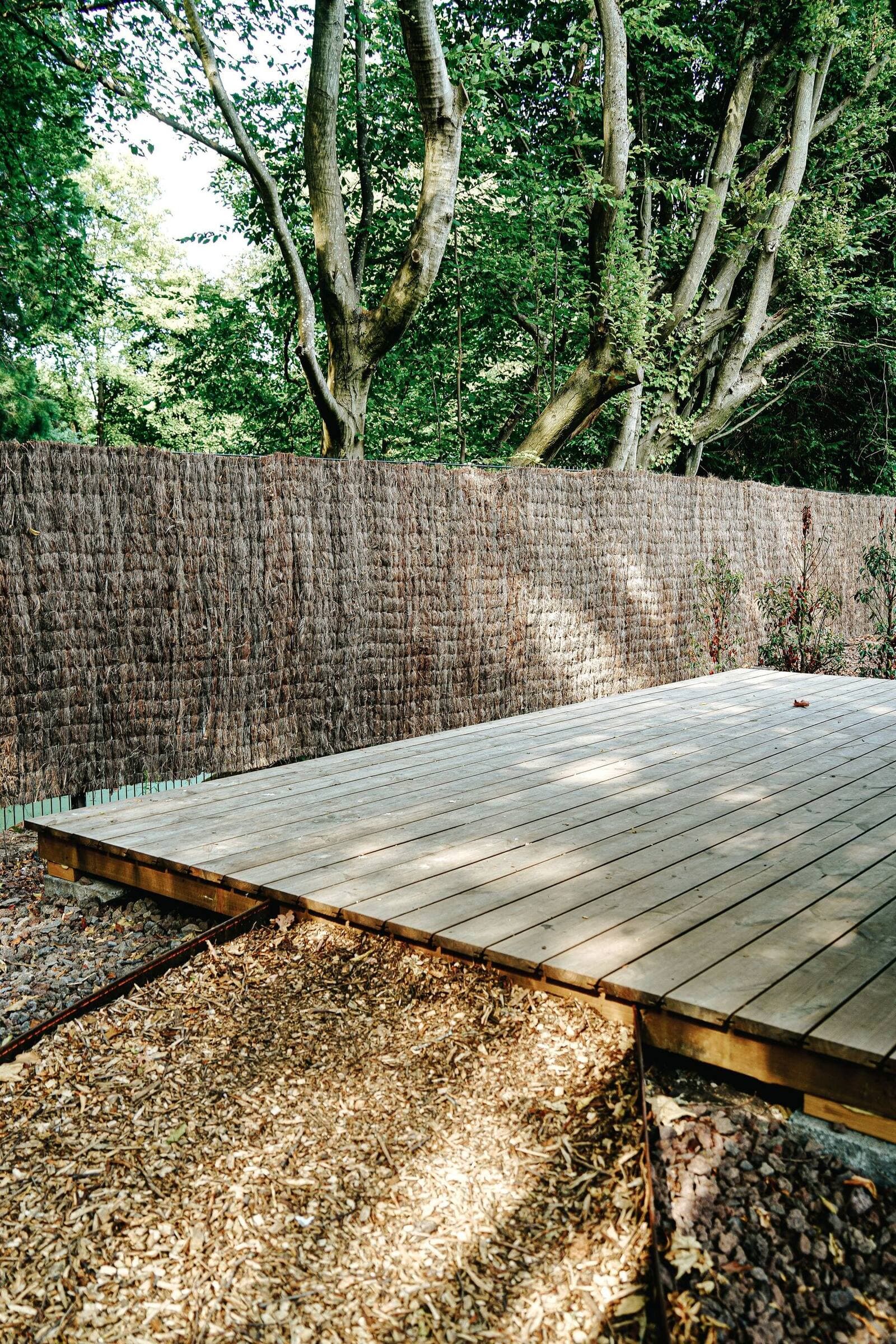 Chantier de terrasse à Noisy-le-Grand, coulage de la dalle
